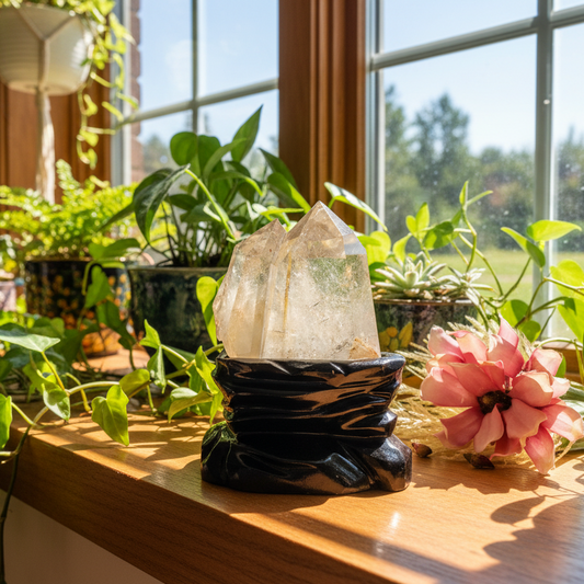 Golden Rutilated Quartz Double Tower Crystal Generator 1176g 183mm