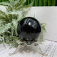 Black Obsidian Sphere Crystal Ball 408g 69mm Diameter