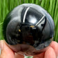 Black Obsidian Sphere Crystal Ball 408g 69mm Diameter