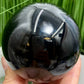 Black Obsidian Sphere Crystal Ball 408g 69mm Diameter