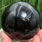 Black Obsidian Sphere Crystal Ball 408g 69mm Diameter