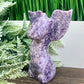 Lepidolite Purple Mica Goddess Angel Female Torso with Wings Crystal 434g