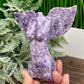 Lepidolite Purple Mica Goddess Angel Female Torso with Wings Crystal 434g