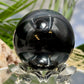 Black Obsidian Sphere Crystal Ball 361g 66mm Diameter