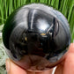 Black Obsidian Sphere Crystal Ball 361g 66mm Diameter