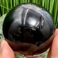 Black Obsidian Sphere Crystal Ball 361g 66mm Diameter