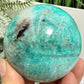 Amazonite with Smoky Quartz Sphere Healing Crystal Ball 350g 64mm Diameter