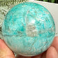 Amazonite with Smoky Quartz Sphere Healing Crystal Ball 350g 64mm Diameter