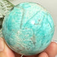 Amazonite with Smoky Quartz Sphere Healing Crystal Ball 251g 57mm Diameter