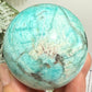 Amazonite with Smoky Quartz Sphere Healing Crystal Ball 251g 57mm Diameter