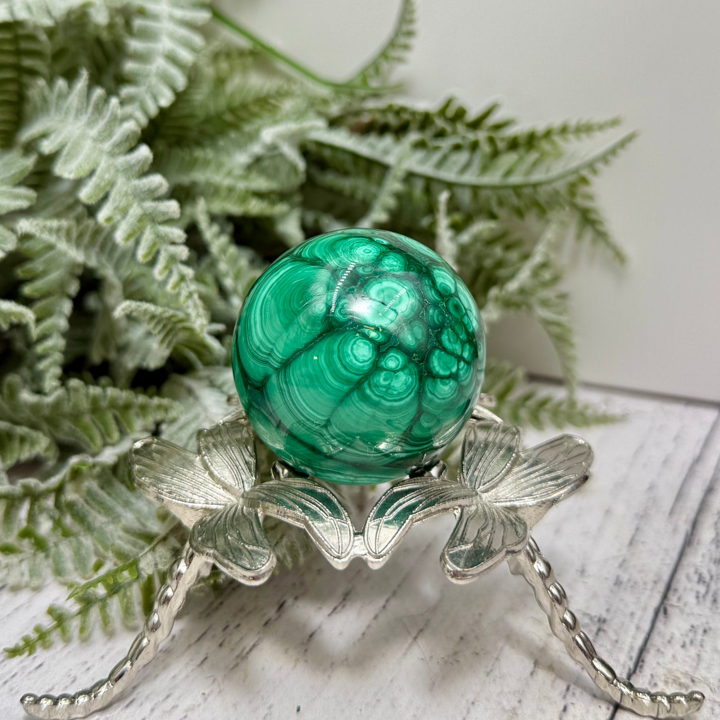 Malachite Sphere High Quality Crystal Ball 135g 41mm Diameter