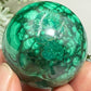 Malachite Sphere High Quality Crystal Ball 135g 41mm Diameter