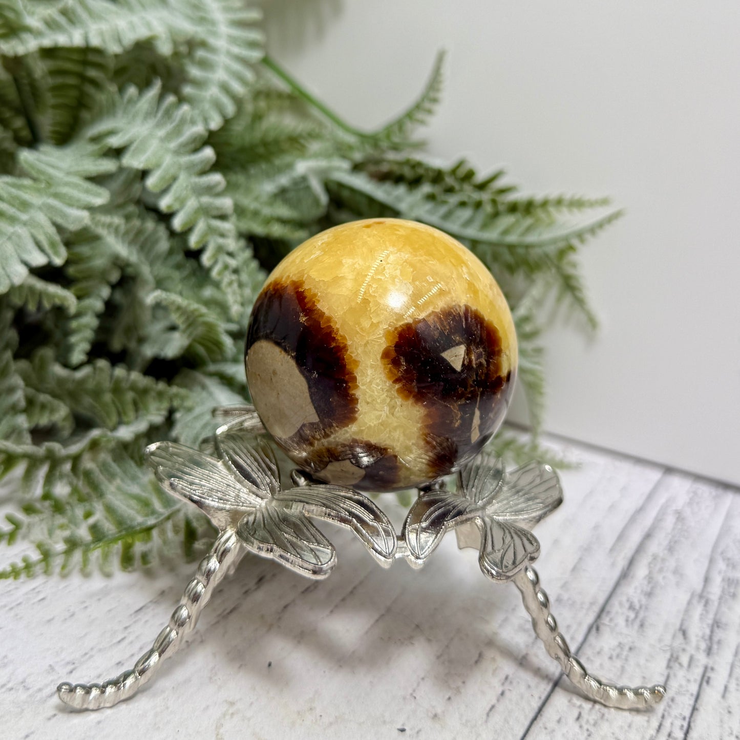 Septarian Jasper Dragon Stone Sphere Healing Crystal Ball 158g 48mm Diameter