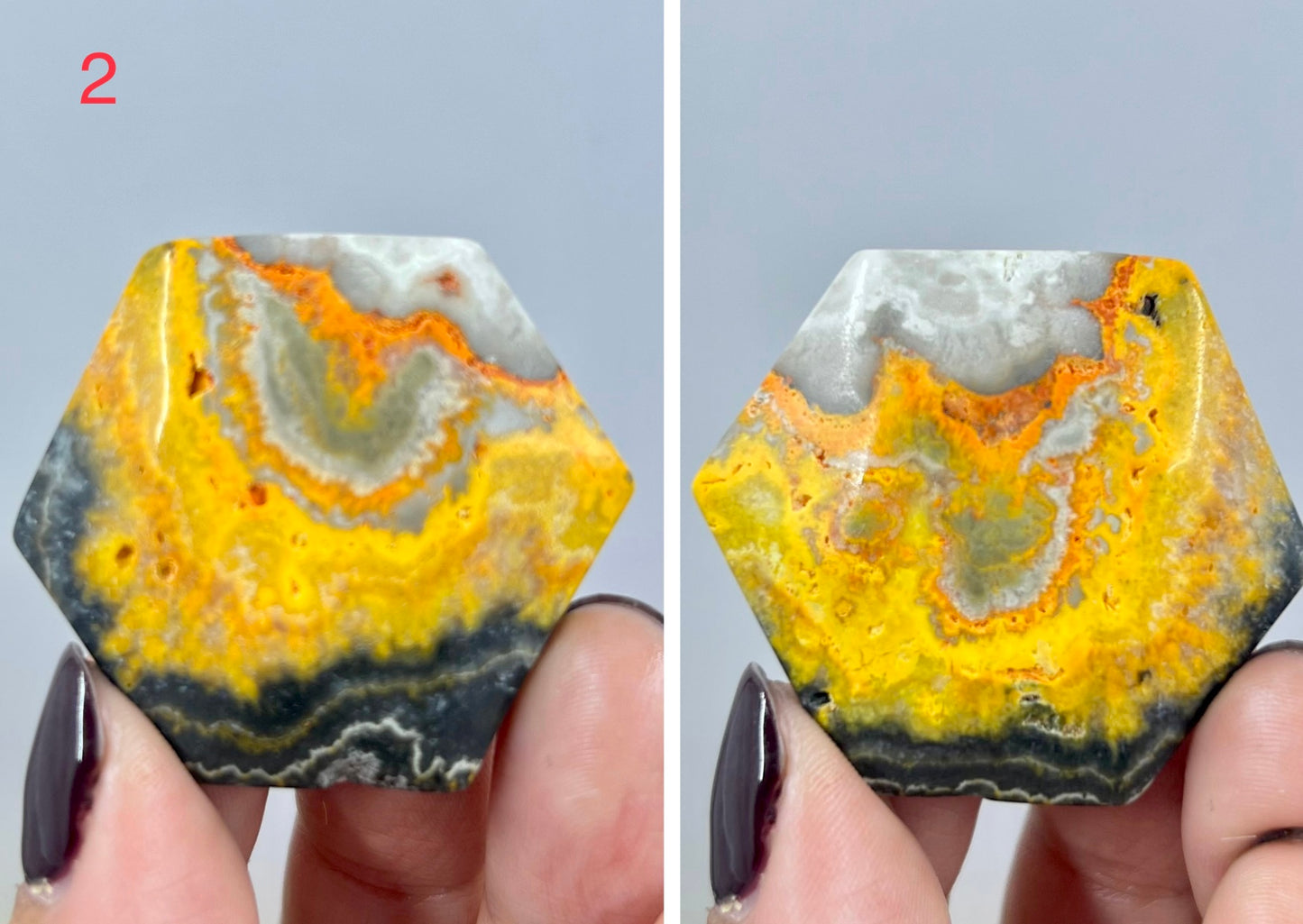 Bumblebee Jasper Star of David Cabochons Crystal Carving YOU CHOOSE