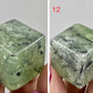 Prehnite with Epidote Cubes Crystal Carving YOU CHOOSE