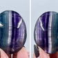 Rainbow Fluorite Palm Stone Crystal Worry Meditation YOU CHOOSE