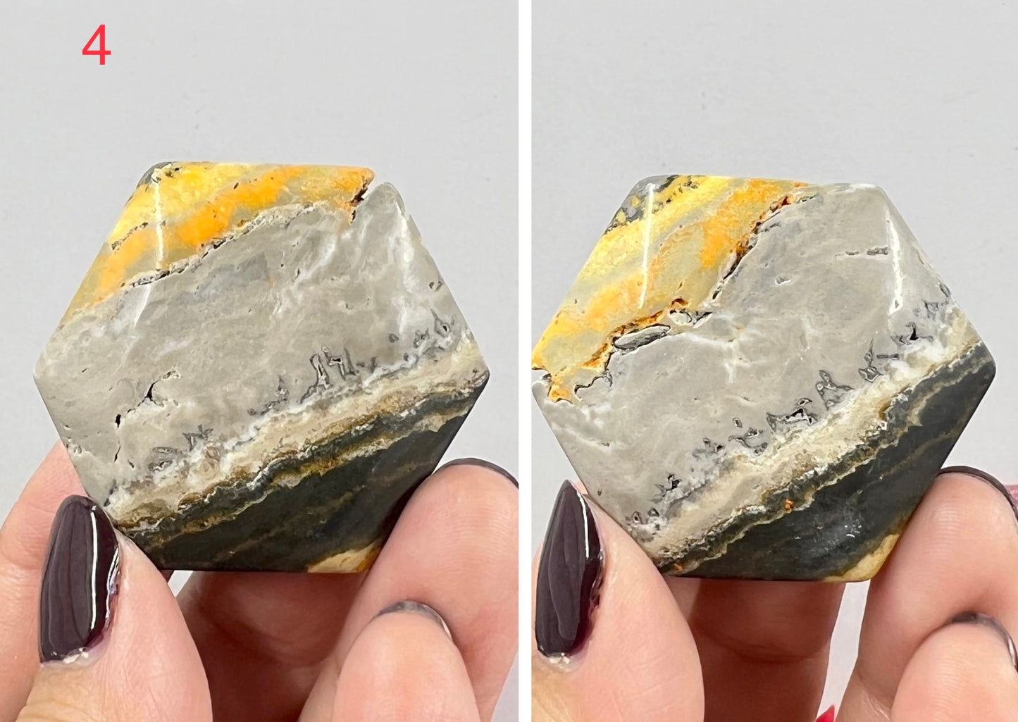 Bumblebee Jasper Star of David Cabochons Crystal Carving YOU CHOOSE