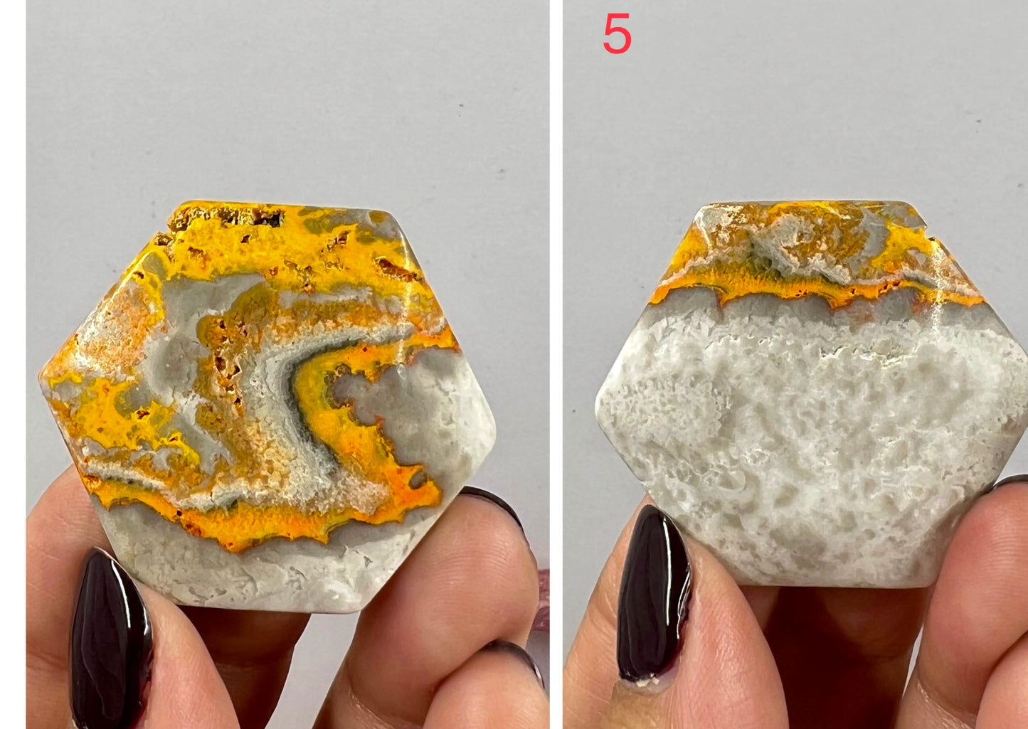Bumblebee Jasper Star of David Cabochons Crystal Carving YOU CHOOSE