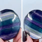 Rainbow Fluorite Palm Stone Crystal Worry Meditation YOU CHOOSE