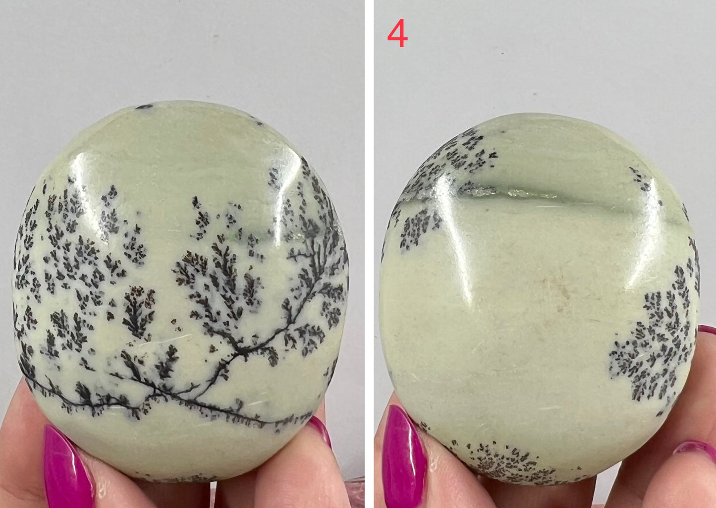 Dendritic Jasper Palm Stone Worry Crystal YOU CHOOSE