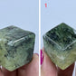 Prehnite with Epidote Cubes Crystal Carving YOU CHOOSE