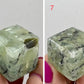 Prehnite with Epidote Cubes Crystal Carving YOU CHOOSE