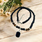 Tigers Eye Black Obsidian Necklace Grounding Wearable Crystal