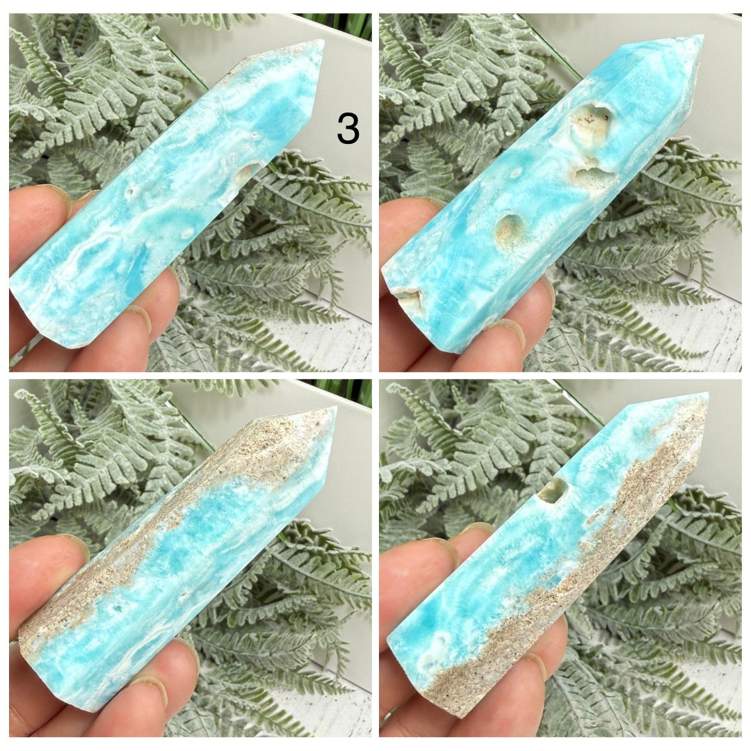 Blue Aragonite Points Towers Crystal Generators You Choose