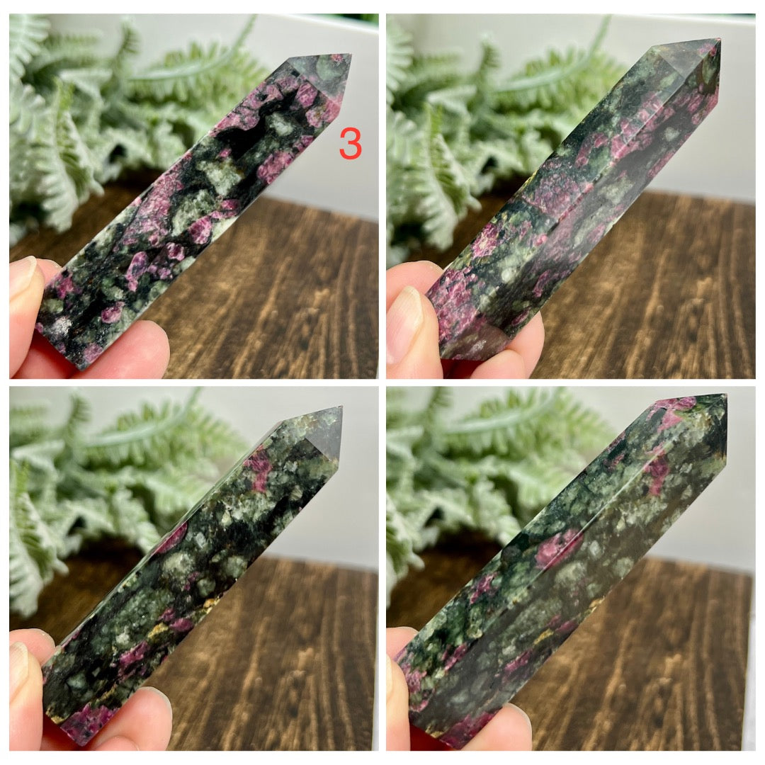 Eudialyte Garnet Feldspar Niter Rare Points Towers Crystal YOU CHOOSE