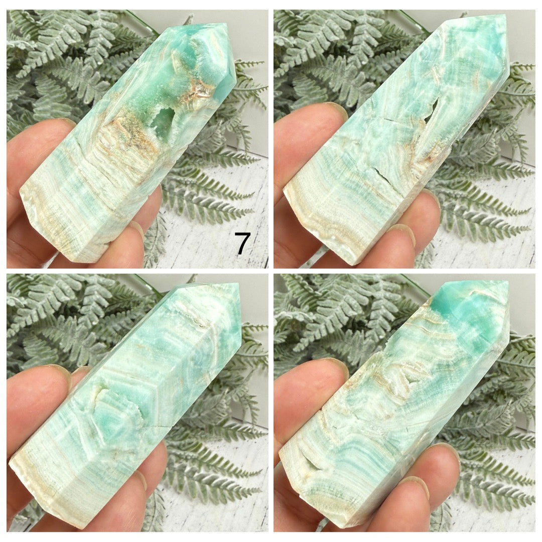 Blue Aragonite Points Towers Crystal Generators You Choose