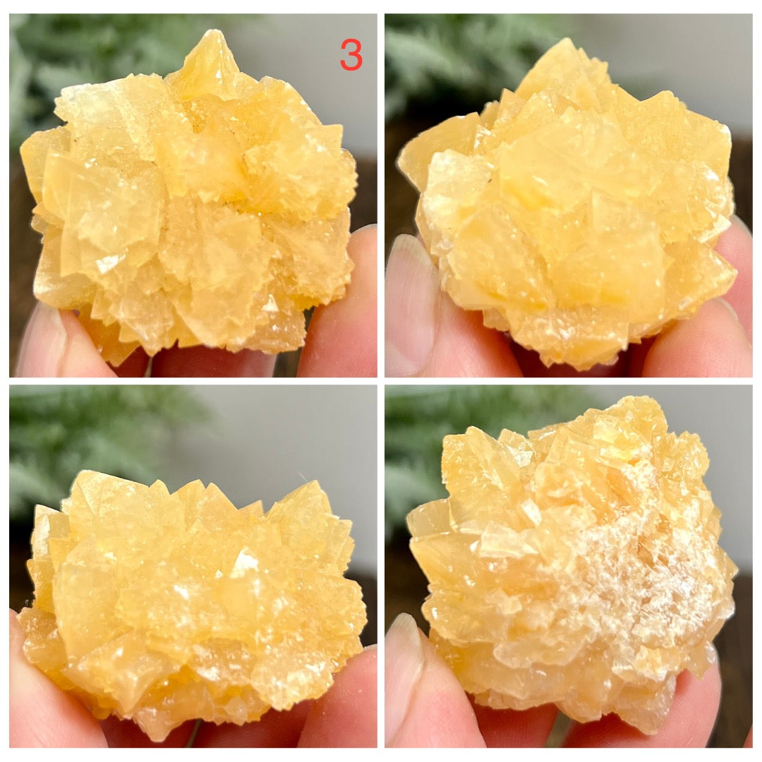 Yellow Calcite Clusters Natual Raw Specimens Crystals YOU CHOOSE