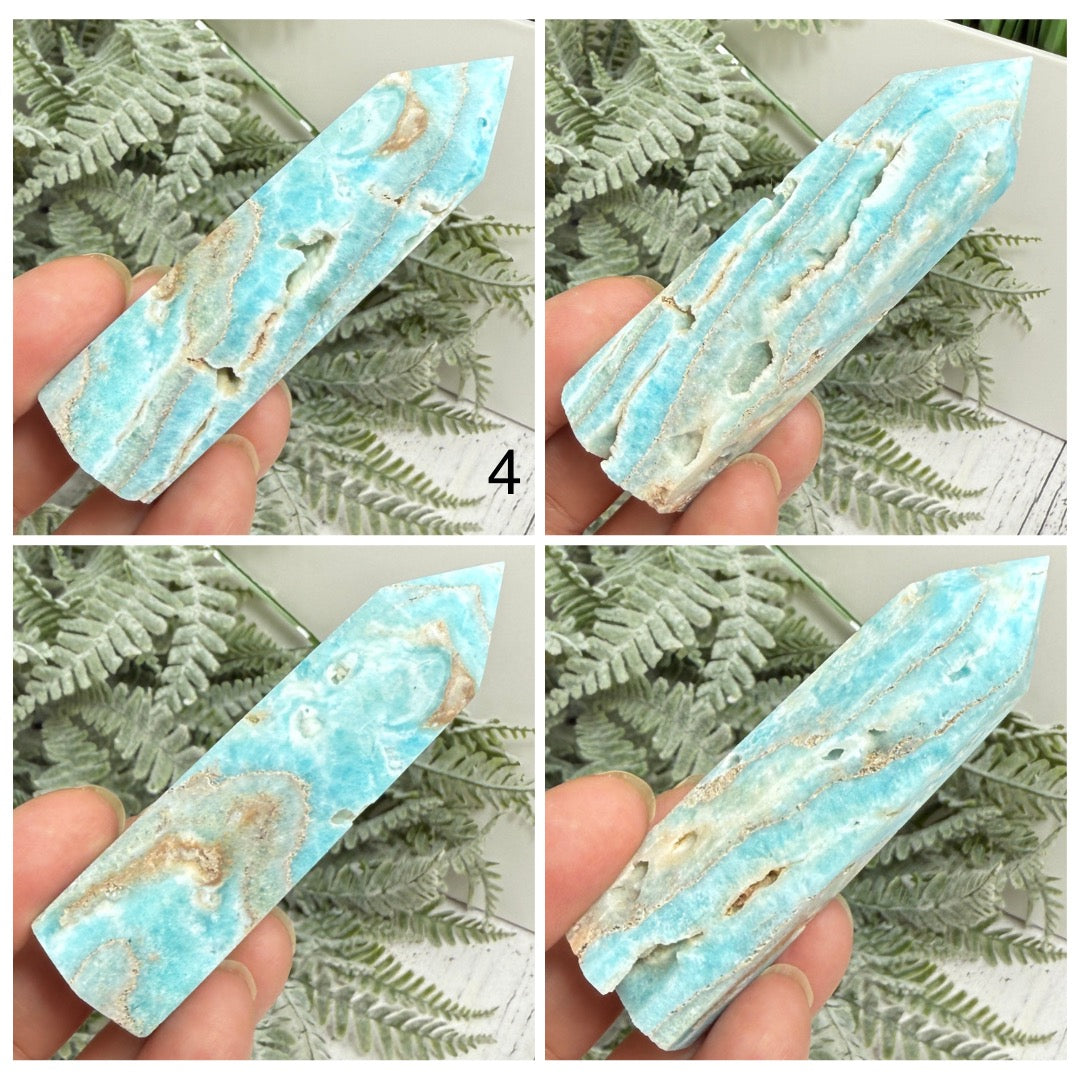 Blue Aragonite Points Towers Crystal Generators You Choose