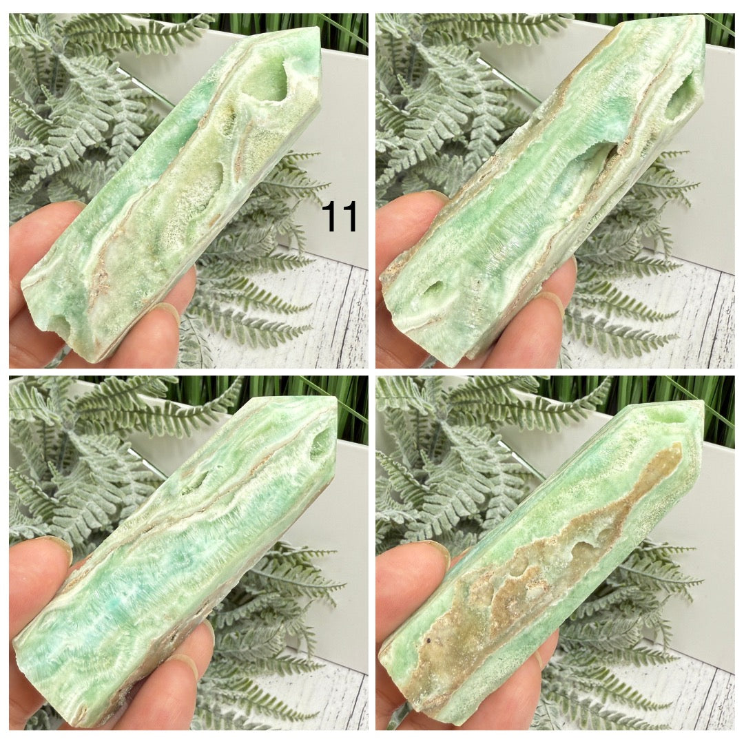 Blue Aragonite Points Towers Crystal Generators You Choose