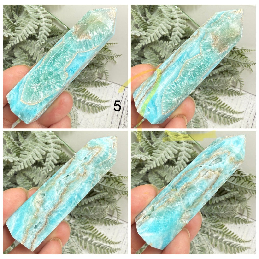 Blue Aragonite Points Towers Crystal Generators You Choose