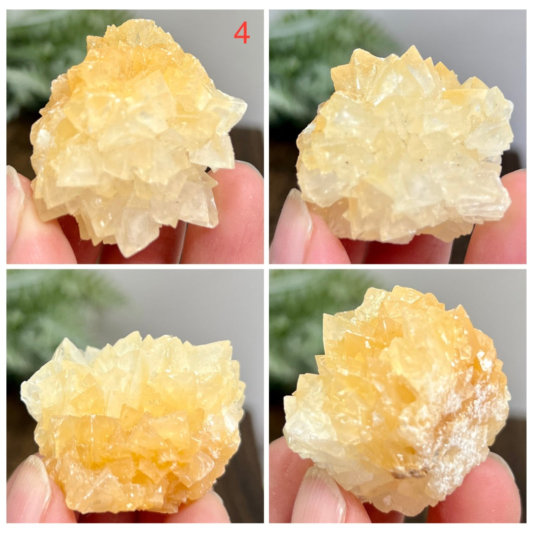 Yellow Calcite Clusters Natual Raw Specimens Crystals YOU CHOOSE