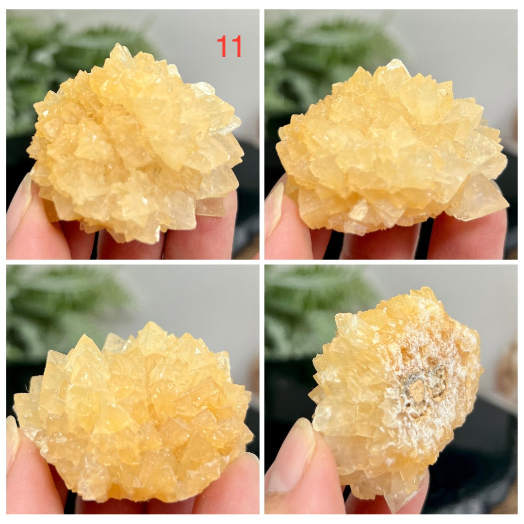 Yellow Calcite Clusters Natual Raw Specimens Crystals YOU CHOOSE