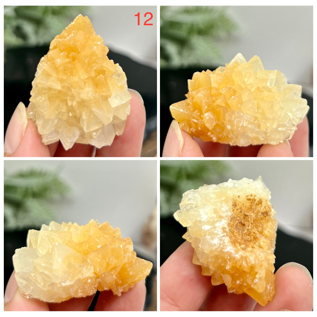 Yellow Calcite Clusters Natual Raw Specimens Crystals YOU CHOOSE