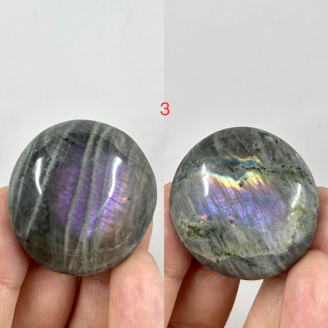 Labradorite Palm Stones Crystal Meditation Worry YOU CHOOSE