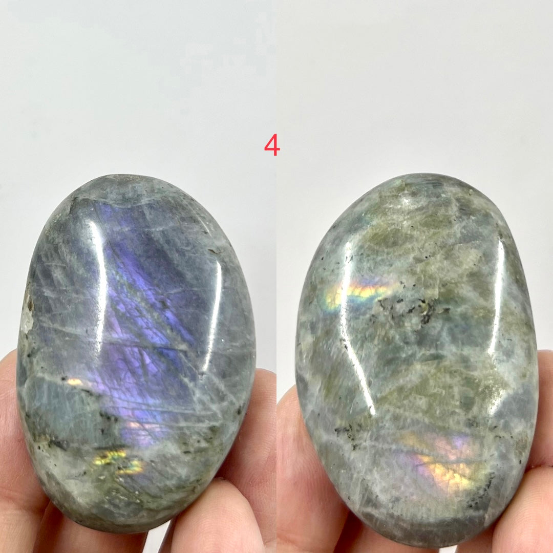 Labradorite Palm Stones Crystal Meditation Worry YOU CHOOSE