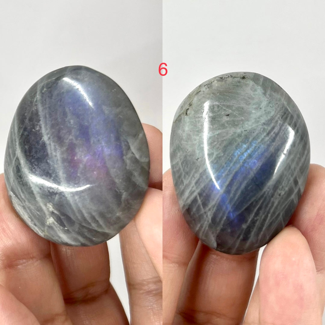 Labradorite Palm Stones Crystal Meditation Worry YOU CHOOSE