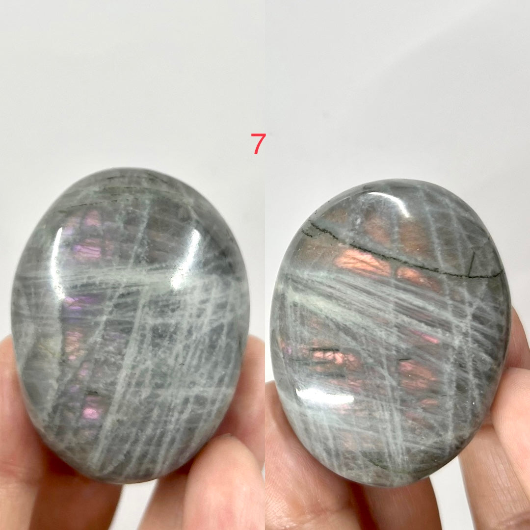 Labradorite Palm Stones Crystal Meditation Worry YOU CHOOSE