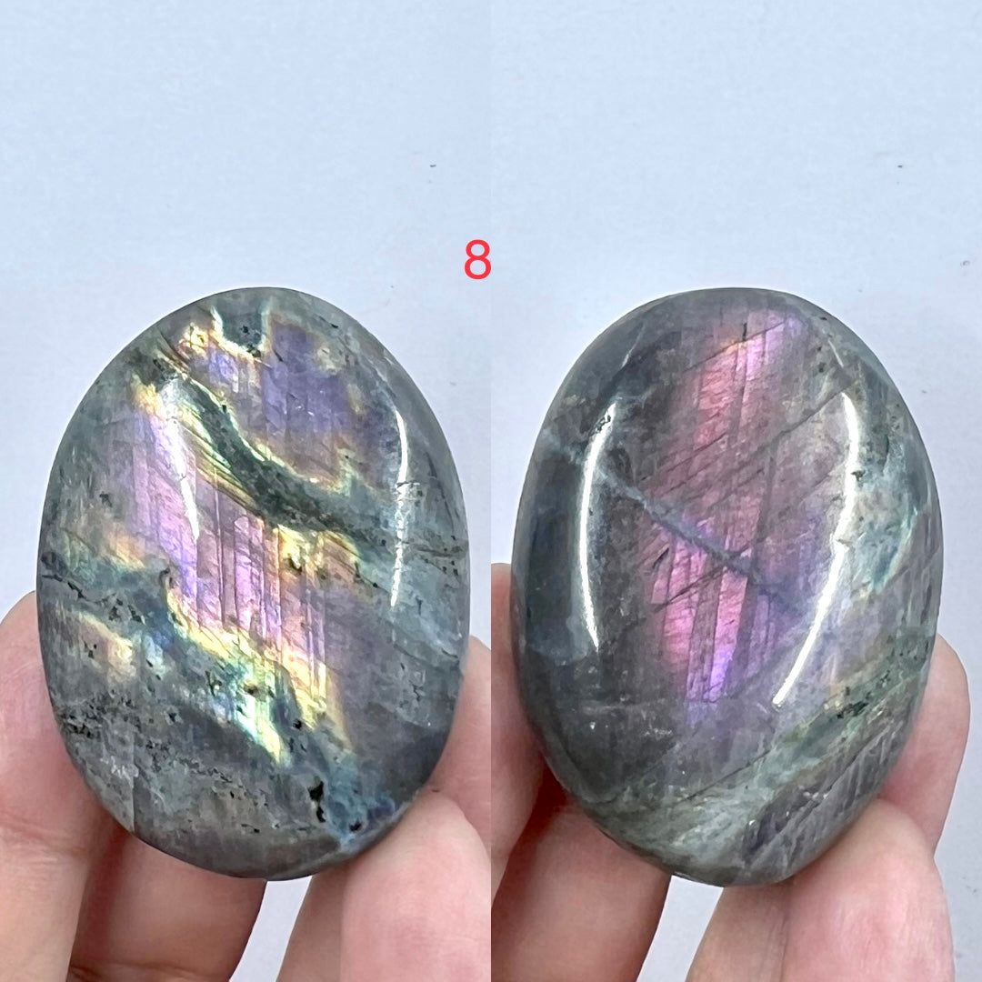 Labradorite Palm Stones Crystal Meditation Worry YOU CHOOSE