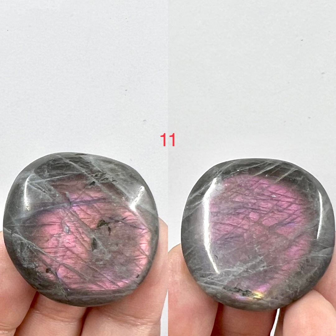 Labradorite Palm Stones Crystal Meditation Worry YOU CHOOSE