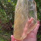 Golden Rutilated Quartz Double Tower Crystal Generator 1kg 222mm
