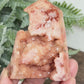 Agate Pink Tower Geode Sparkly Healing Crystal Generator 141g