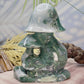 Moss Agate Mushroom Cluster Large Crystal Carving 2190g