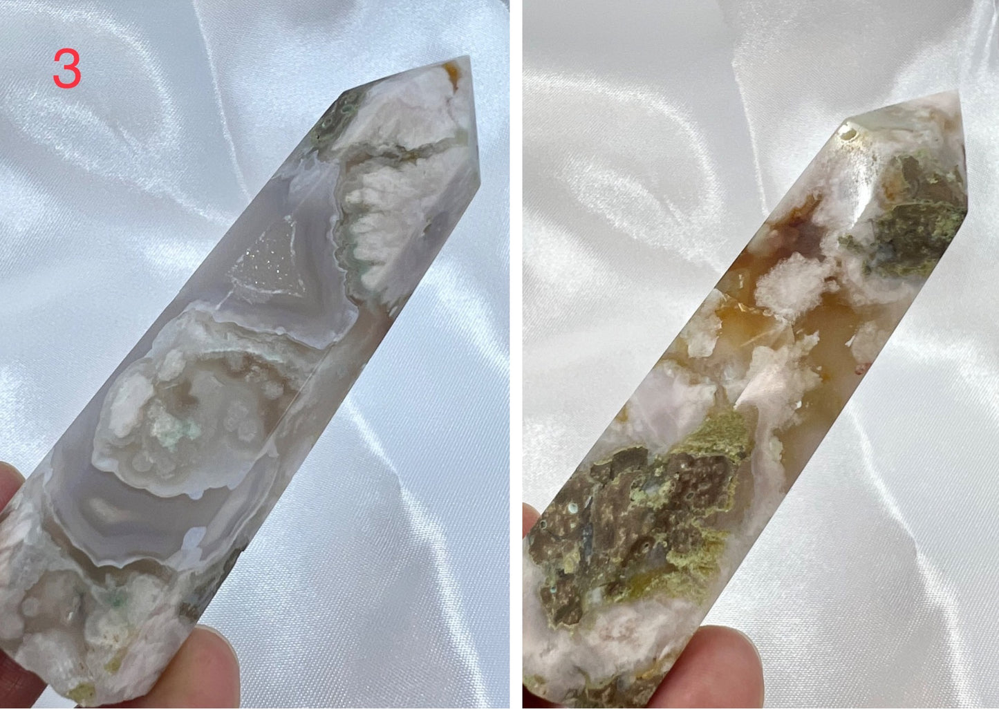 Flower Agate Points Towers Crystal Generators YOU CHOOSE