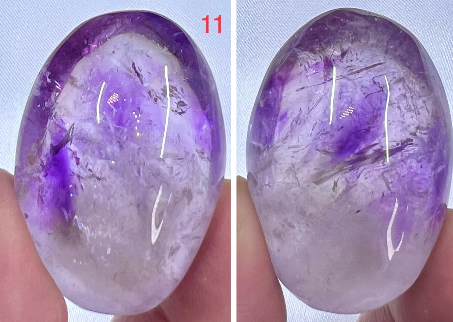 Ametrine Palm Stone Meditation Crystals YOU CHOOSE