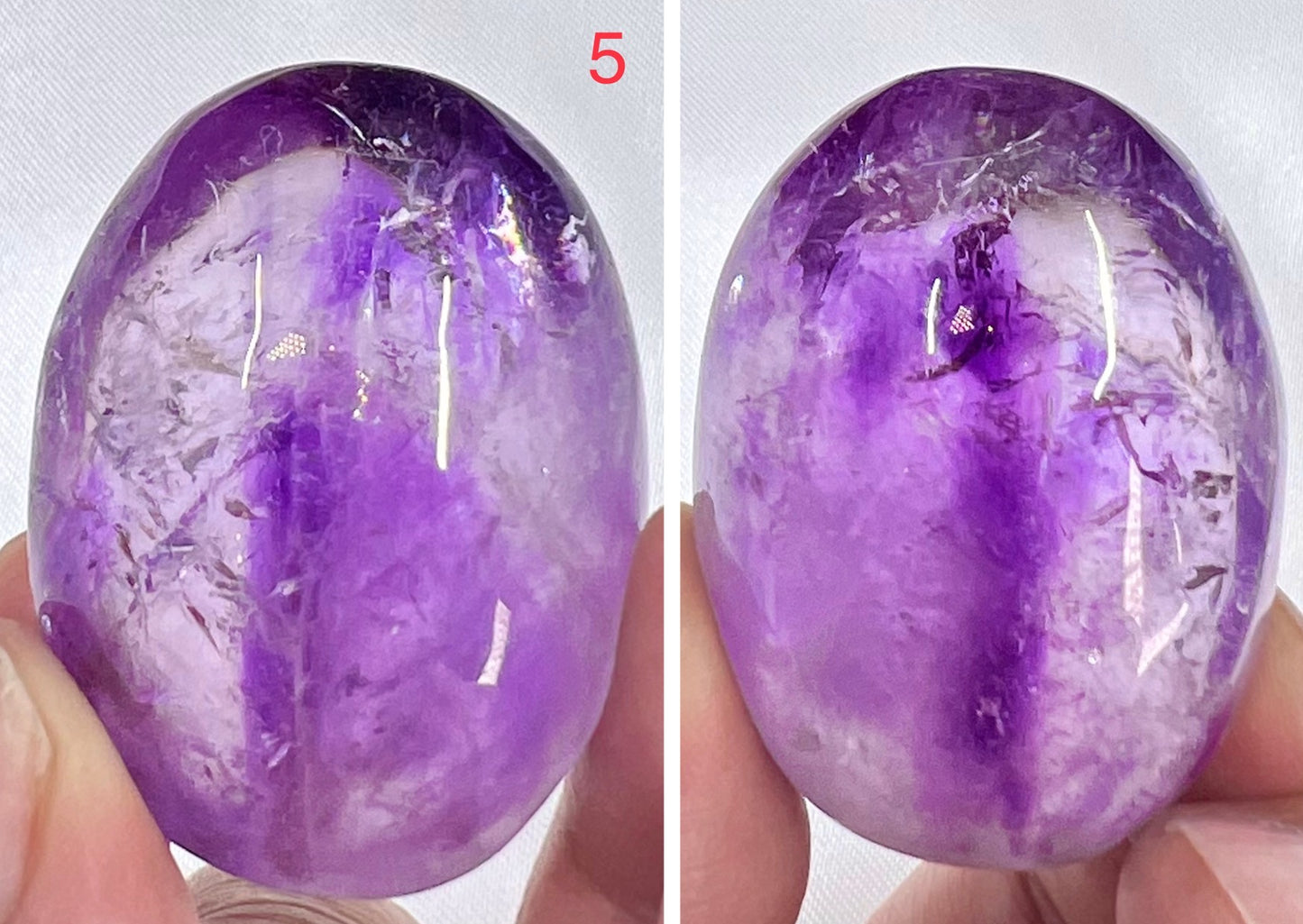 Ametrine Palm Stone Meditation Crystals YOU CHOOSE