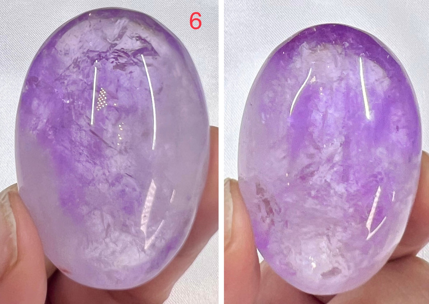 Ametrine Palm Stone Meditation Crystals YOU CHOOSE